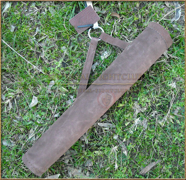 Tube side quiver - fawn suede