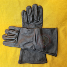 black gloves on yellow background